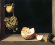 Juan Sanchez-Cotan Still life with quince,cabbage,Melon and Cucumber oil painting reproduction